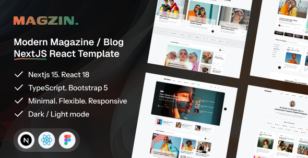 Magzin - Creative Magazine & Blog NextJS Template by alithemes