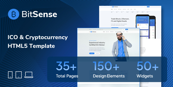 BitSense – ICO & Cryptocurrency HTML5 Template by GfxPartner