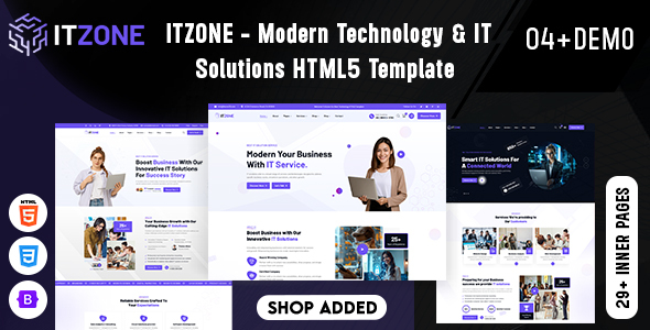 Itzone - Modern Technology & IT Solutions HTML5 Template by dreamlayout