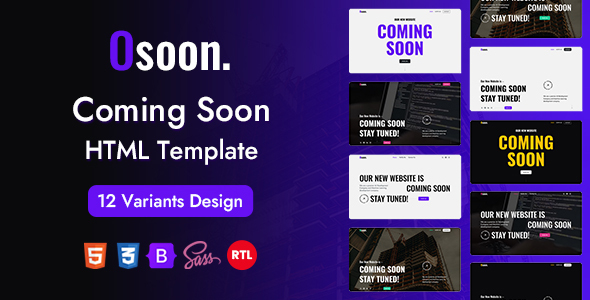 Osoon - Coming Soon HTML Template by HarnishDesign