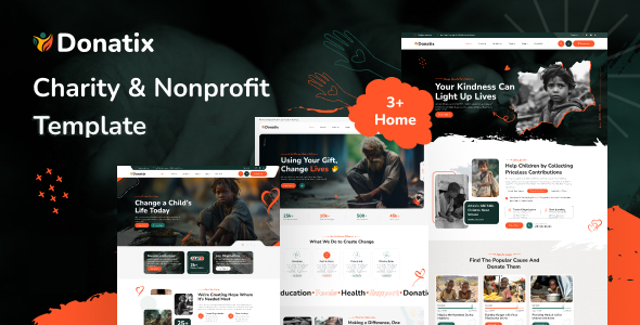 Donatix - Charity & Nonprofit HTML Template by themesglory