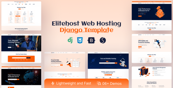 Elitehost - Hosting Django Template by Parv-Infotech