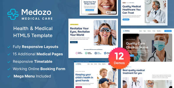 Medozo - Health & Medical Premium HTML5 Template by DSAThemes
