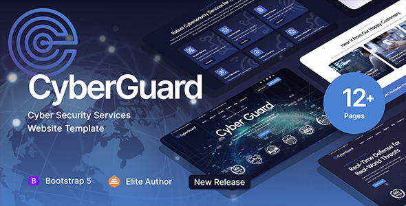 CyberGuard - Cyber Security Services HTML Template by designesia