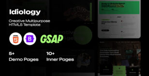 Idiology - Creative & Corporate Multipurpose HTML5 Template by DesignsNinja