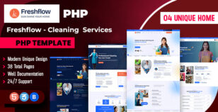 Freshflow - Cleaning Services PHP Template by scriptfusions