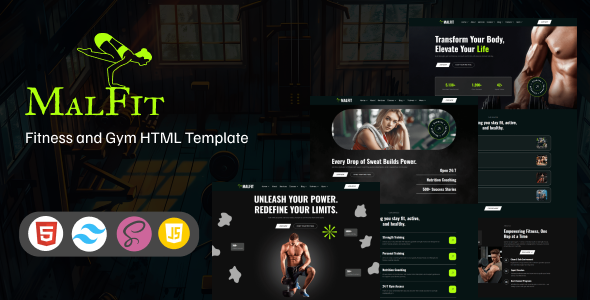 Malfit - Fitness and Gym HTML Template by ThemesWolf
