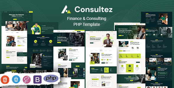 Consultez - Finance & Consulting PHP Template by KodeSolution