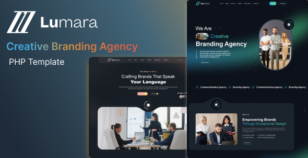 Lumara - Creative Branding Agency PHP Template by WeebWorld