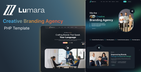 Lumara - Creative Branding Agency PHP Template by WeebWorld