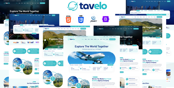Tavelo - Travel Booking HTML5 Template by LunarTemp