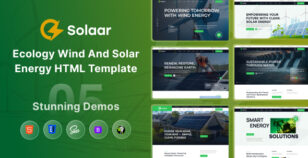 Solaar – Ecology Wind & Solar Energy HTML Template by ordainIT
