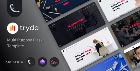 Trydo - Agency and Portfolio Flask Template by PixcelsThemes