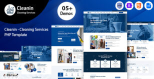 Cleanin - Cleaning Services PHP Template by templateholy