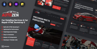 Autozen – Car Detailing & Auto Repair HTML Bootstrap 5 Template by nomadenstudio