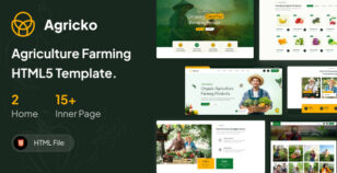 Agricko - Agriculture Farming HTML Template by pixelfit