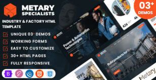Metary - Industry & Factory HTML Template by WebsiteLayout