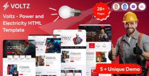 Voltz - Power and Electricity HTML Template by Zoo-Themes