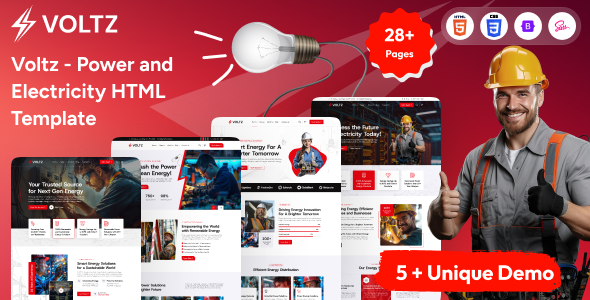 Voltz - Power and Electricity HTML Template by Zoo-Themes
