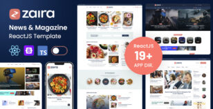 Zaira - News Magazine ReactJS Template by themeadapt