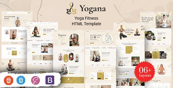 Yogana - Yoga Fitness HTML Template by KodeSolution