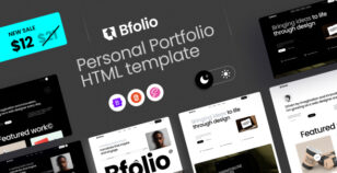 Bfolio – Minimal Resume & Personal Portfolio HTML Template by AQLOVA