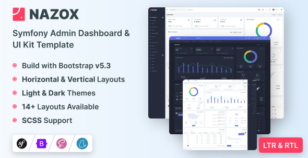 Nazox - Symfony Admin & Dashboard Template by themesdesign
