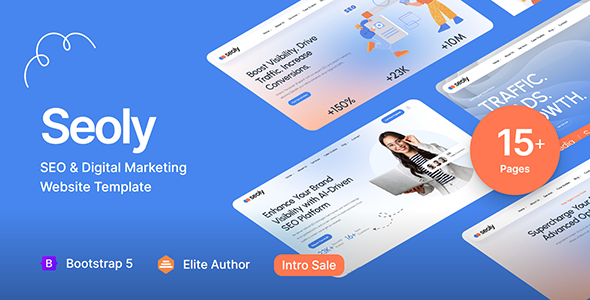 Seoly — SEO & Digital Marketing Website Template by designesia