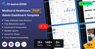 Dreams EMR - PHP 8 Healthcare Admin Dashboard Template by dreamstechnologies