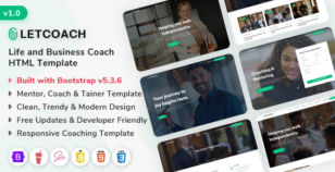 Letcoach - Life and Business Coach HTML Template by ShreeThemes