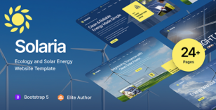 Solaria - Solar Energy HTML Template + RTL by designesia