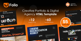 Uifolio - Creative Agency Portfolio HTML Template by UiThemez