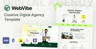 WebVibe - Creative Digital Agency PHP Template by Thememx