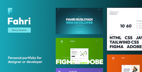 Fahri - Personal Portfolio Next.js Template by friskamax