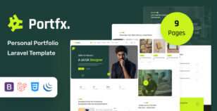 Portfx - Personal Portfolio Laravel Template by themesvila