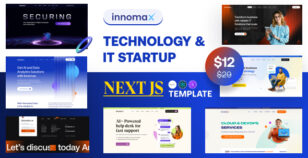 Innomax - Technology & IT Startup Next Js Template by XpressBuddy