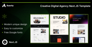 Averto - Creative Digital Agency NextJS Template by pixavation