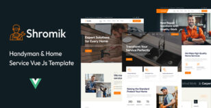 Shromik | Handyman & Home Repair Service Vue Js Template by DevGalaxy