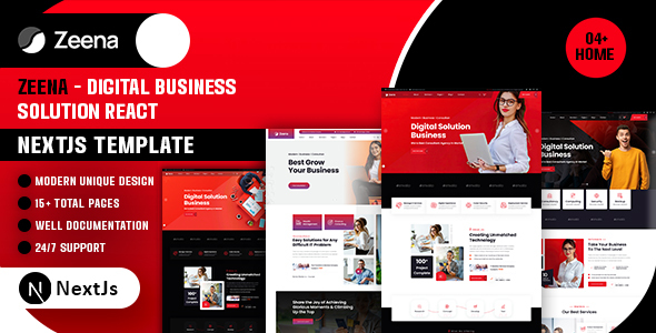 Zeena - Digital Business Solution React NextJs Template by webplateone