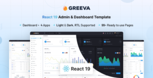 Greeva - React Admin & Dashboard Template by coderthemes