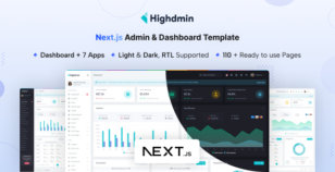 Highdmin - NextJs Admin & Dashboard Template by coderthemes
