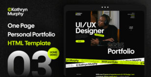 Kathryn Murphy - One Page Personal Portfolio HTML Template by htwebvn