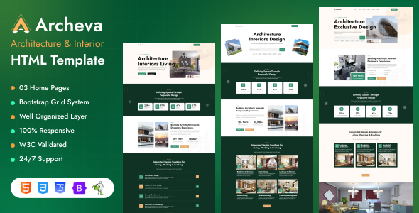 Archeva - Architecture & Interior HTML Template by TwingDesign