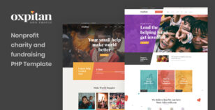Oxpitan - Nonprofit Charity and Fundraising PHP Template by Pixydrops