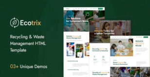 Ecotrix | Recycling & Waste Management HTML Template by capricorn-studio