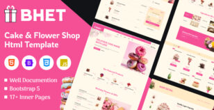BHET | Cake & Flower HTML5 Template by shivaaysoft