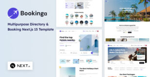 Bookinga - Next.js 15 Multipurpose Booking and Directory Template by Stackbros