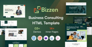 Bizzen - Business Consulting HTML Template by ThemeServices