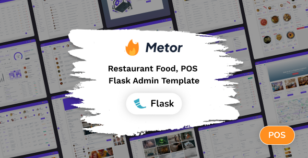 Metor - Flask 3 Restaurant Food Admin Dashboard Template by Foxpixel