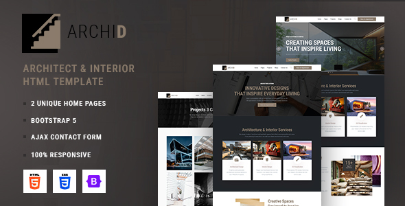 Archid - Architecture & Interior Design HTML5 Template by DesignsNinja